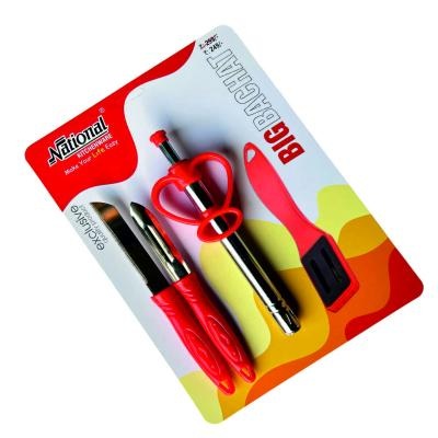 Big Bachat Excellent 4 Pcs Set (knife,peeler, Foot Crapper, Lighter Pack)