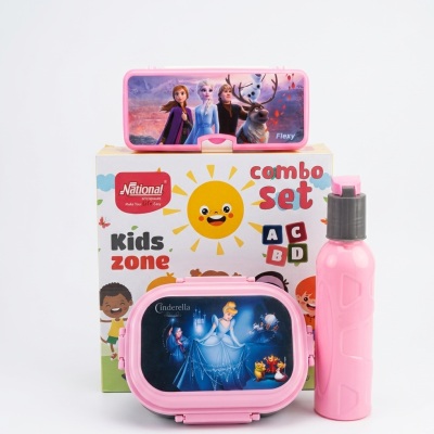 Star Combo Set 3 Pcs (SS Tiffin Box , Bottle , Pencil Box )