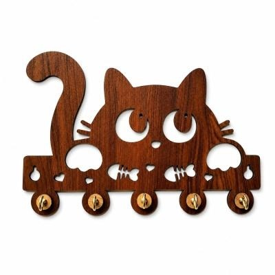Kitty Key Holder Dark