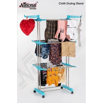 SS. Pipe 3 Layer Drying Cloth Rack( Excellent )4.650 Kg