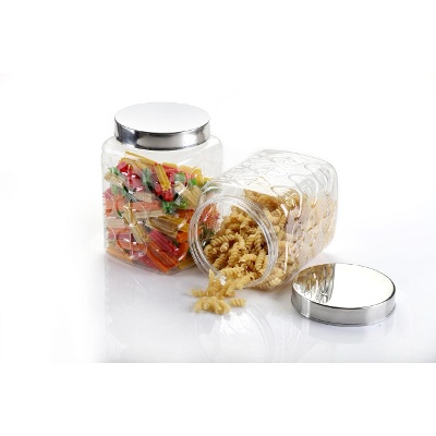 Tanatan Container 2 Pcs Set With SS Cap 1500 ml Jars