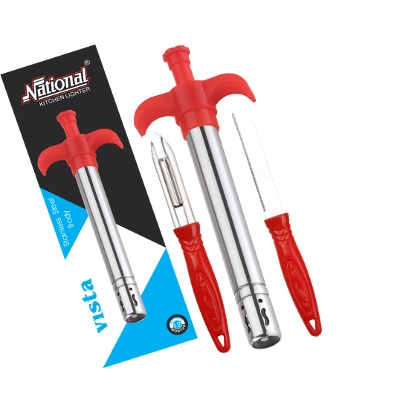 Vista Lighter, Knife & Peeler 3 Pcs Combo