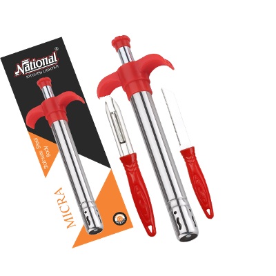 Micra Lighter, Knife & Peeler 3 Pcs Combo