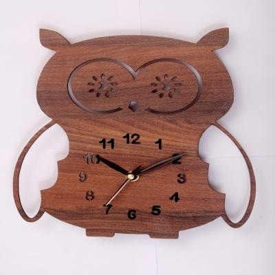 Wooden Wall Clock WCD 1006 OWL