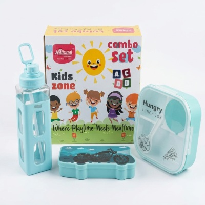 Joy Combo Set 3 Pcs (tiffin Box , Bottle , Pencil Box )