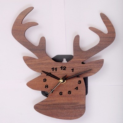 Wooden Wall Clock WCD 1005 BIG DEER