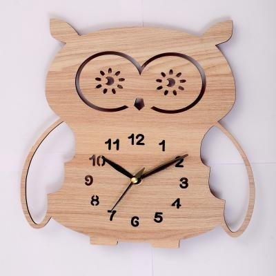 Wooden Wall Clock WCL 1006 OWL