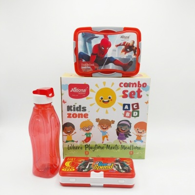 Champ Combo Set 3 Pcs (tiffin Box , Bottle , Pencil Box )