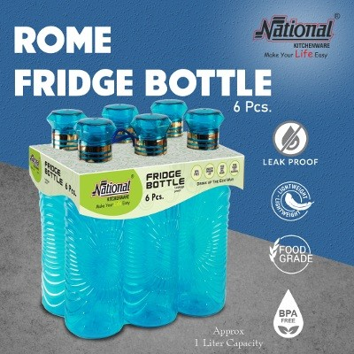 Rome Fridge Bottle (1000 ml) (6 Pcs Poly Pack Weight Approx 485 Gm)