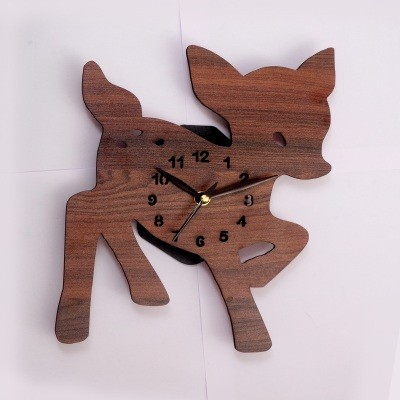 Wooden Wall Clock WCD 1001 BABY DEER